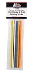 Creations Unlimited 101 Mini Hobby and Craft Sanding Sticks 3 Sticks Each: 100 180 240 320 400 Grit