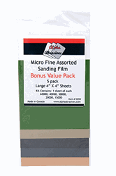 Creations Unlimited 202 Micro Fine Assorted Sanding Film