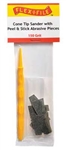 Creations Unlimited CS150 Cone-Tip Sander 150 Grit Abrasive Pieces 10 & Handle