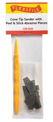 Creations Unlimited CS150 Cone-Tip Sander 150 Grit Abrasive Pieces 10 & Handle