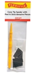 Creations Unlimited CS320 Cone-Tip Sander 320 Grit Abrasive Pieces 10 & Handle