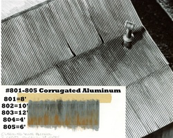 Campbell 804 HO Corrugated Aluminum Sheets 0.002 x 7-1/2" Scale Width: 4' Pkg 10