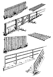 Central Valley 1601 HO Fences & Railings Pkg 4