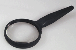 Donegan 602 Classic Series Magnifiers w/Acrylic Lens & ABS Handle 2-1/2" Round
