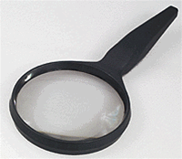 Donegan 603 Classic Series Magnifiers w/Acrylic Lens & ABS Handle 3-1/4" Round