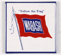 Phil Derrig 43 Railroad Magnet Wabash
