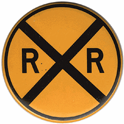 Phil Derrig 48 Railroad Magnet Railroad Crossing