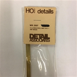 Detail Associates 2507 Round Brass Wire Pkg 4 .022"