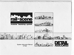 Detail Associates 7550 Instructional Booklet Backdrop System