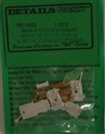 Details West 1025 HO Scale Cushion Draft Gear For 50' & 60' Freight Cars 20 Style w/Cut Bars