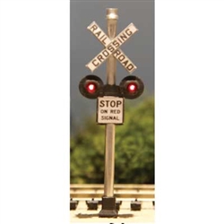 Dwarvin FLRRX101 HO DVFLRRX101 Fiber-Lit Railroad Crossing With Fiber Optic
