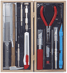Excel 44289 Deluxe Railroad Tool Set w/ Wooden Storage Box