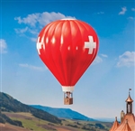 Faller 131004 HO Hot-Air Balloon Kit Red w/Swiss Cross Kit