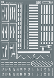 Faller 180536 HO Roadway Markings