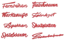 Faller 180962 1950s Shop Lettering German Language