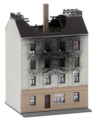 Faller N 232326 Town House on Fire Kit Fire Effects Sold Separately