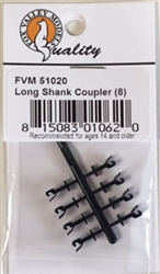 Fox Valley 51020 N Long-Shank Fixed-Knuckle Coupler Pkg 8