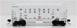 Fox Valley 854092 N 3000 Cu.Ft. 3-Bay Covered Hopper Wisconsin Central 84656 Gray maroon 282-854092