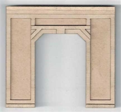 GCLaser 19107 HO Single-Track Concrete Tunnel Portal Laser-Cut Wood Kit