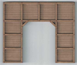 GCLaser 19110 HO Single-Track Timber Tunnel Portal Laser-Cut Wood Kit