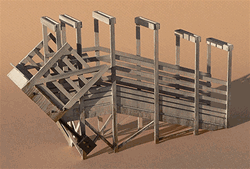 GCLaser 2225 S Stock Loading Ramp Kit Laser-Cut Wood