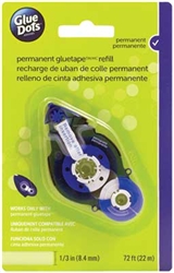 Glue Dots 41611 Permanent GlueTape Dispenser Refill for No. 305-41601 5/16" Wide 72' Long