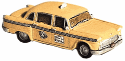 GHQ 51011 N American Automobiles Checker Unpainted Metal Kit Taxi Cab Includes Decals