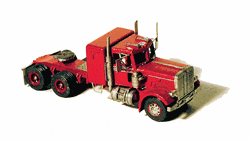 GHQ 52001 N American Trucks Unpainted Metal Kit 359 Semi Tractor