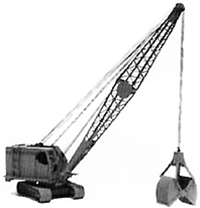 GHQ 53011 N Construction Equipment Kit Bucyrus Erie 30-B Crane