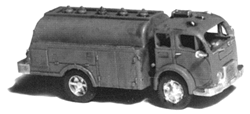 GHQ 56011 N American Truck Unpainted Metal Kit 1950s Fuel Delivery Tank Truck