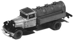 GHQ 56012 N 1930s American Truck Unpainted Metal Kit Fuel Delivery Truck