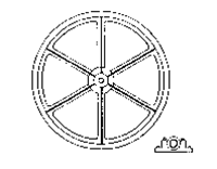 Grandt Line 3511 O Head-Frame Sheave w/Bearing 60" Diameter