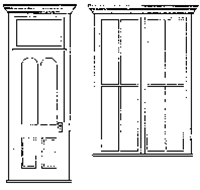 Grandt Line 3513 O Victorian Storefront Door/Window Set