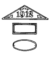 Grandt Line 3532 O Building Date Plaques With Numbers