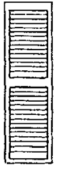 Grandt Line 3542 O Louvered Window Shutters 15 x 87"