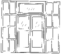 Grandt Line 3615 O Door & Frame Double; 65 x 115"