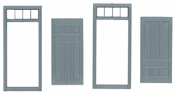 Grandt Line 3630 O Door & Frame Narrow 7-Panel w/Frame & Transom 39 x 87" Pkg 2