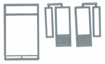 Grandt Line 3632 O Double Door w/Windows & Transom Scale 70 x 90"