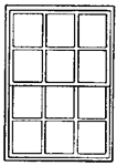 Grandt Line 3704 O Double-Hung Windows 12-Pane Scale 36 x 56" Pkg 4