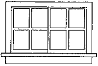 Grandt Line 3713 O Horizontal Sliding Windows Scale 52 x 33" Pkg 4