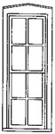 Grandt Line 3721 O Double-Hung Windows Eight-Pane 36 x 70" Pkg 4
