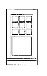 Grandt Line 3726 O Rio Grande Southern-Style Depot Windows 1/9 Light Scale Pkg 4