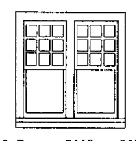 Grandt Line 3728 O Rio Grande Southern-Style Depot Windows 51.6 x 51" Double 1/9 Light