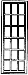 Grandt Line 3747 O Double-Hung Windows 9/9 Light 104 x 37-1/2" 