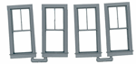 Grandt Line 3766 O Double-Hung Windows 2-Over-1 Scale 28 x 64" Pkg 4
