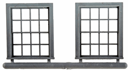 Grandt Line 3773 O Windows Double-Hung 8-Over-8 Scale 35 x 45"