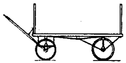 Grandt Line 5033 HO Baggage Wagon 4-Wheel Type