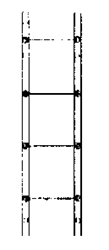 Grandt Line 65 O Delrin Four-Rung Ladders B&SR