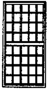 Grandt Line 8002 N Windows Double-Hung 40-Pane Scale 8 x 16' Pkg 8