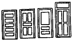 Grandt Line 8006 N Doors Assorted 36" 91.4cm Wide Pkg 6